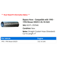 thumbnail image 2 of Bypass Hose - Compatible with 1990 - 1996 Nissan 300ZX 3.0L V6 GAS - Gates, 2 of 2