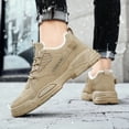 thumbnail image 5 of Xiaoxatg Men's Casual Shoes Winter Style Comfortable Warm Work Footwear for Everyday Use 8.5 Khaki, 5 of 9