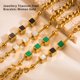 thumbnail image 2 of Minnieouse Pulseras de cadena Mujeres Oro Joyería de moda Encanto Clásico Creativamente elegante Boda Decoración Accesorio Suministro Ropa, zapatos y accesorios Miscelánea Verde Minnieouse AP017614-03, 2 of 6