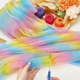 thumbnail image 3 of 5.5Yard Multicolor Tulle Fabric 63inch Rainbow Tulle Mesh Fabric Polyester Rainbow Net Fabric by The Yard Colorful Tulle Fabric for Dress Costume Making DIY Crafts Home Party Decoration, 3 of 6