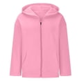 thumbnail image 3 of Abcomgle Zip Up Hoodies for Girls Size 10-12 Loose Fit Full-Zip Kids Jacket Cute Solid Girls Sweaters Trendy Winter Hooded Hoodies for Girls with Pockets, 3 of 4
