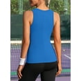 thumbnail image 2 of ANFERRY Ribbed Workout Tank Tops for Women Seamless Full Length Athletic Camisole with Built in Bra, 2 of 7