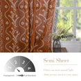 thumbnail image 3 of Cortinas Schweek, terracota, terracota, 213 cm de longitud, estilo bohemio Farmhouse, 3 of 7
