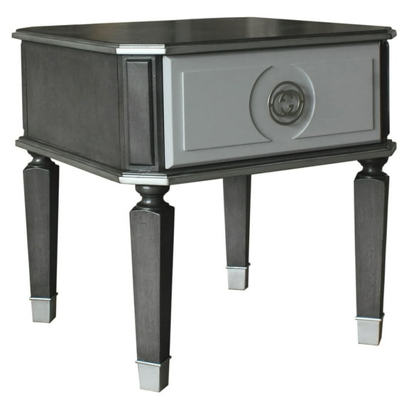 ACME House Beatrice Square End Table in Charcoal and Light Gray