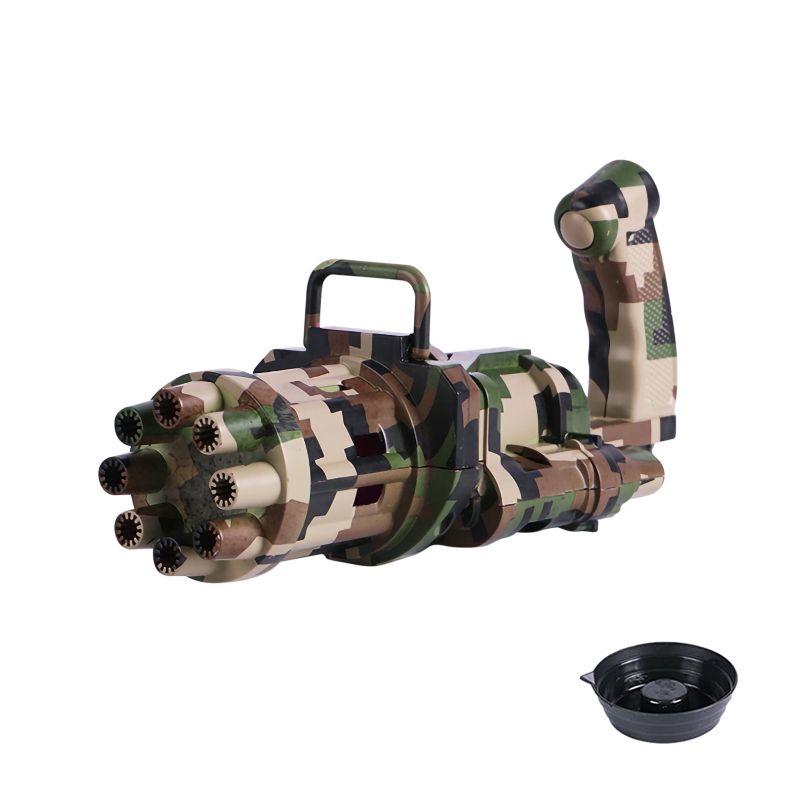 Wangscanis 2In1 Electric Bubble Machine, Automatic Gatling Bubble Gun