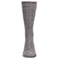 thumbnail image 2 of MeMoi Men's Twisted Texture Soft Marled Everyday Boot Sock - Mens - Male, 10-13, Black, 2 of 3