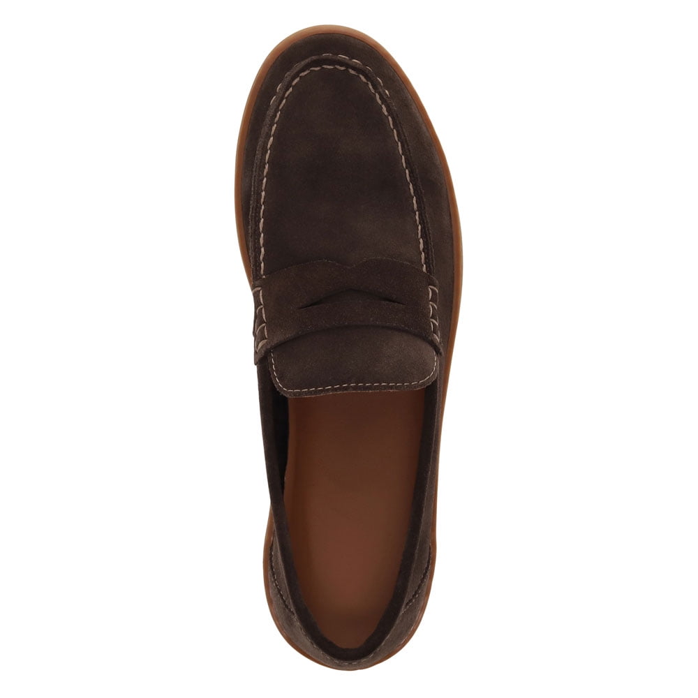 Dockers Mens Vaughn Suede Leather Casual Slip-On Penny Loafer Shoe
