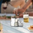 thumbnail image 5 of Yayeee Ashtray with Lid for Cigarette Smokeless Stainless Steel Home Ash Holder, Green Cute Cat, 5 of 7