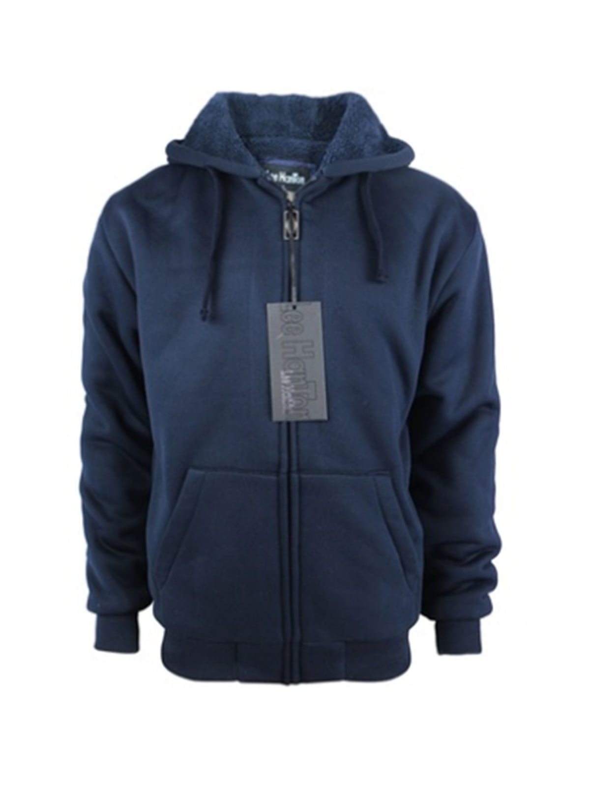 Zip Up Soft Sherpa-Lined Fleece Hoodie 
