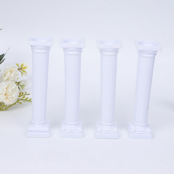 FESTFENDS 24pcs Roman Column Cake Support Pillars Long For Tiered Cake Display Cake Stands For Weddings Birthdays