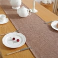 thumbnail image 5 of Biezeib Linen Table Runner 2 Side for Family Dinners or Gatherings, Indoor or Outdoor Parties, Everyday Use, 5 of 6