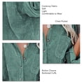 thumbnail image 4 of Camisa Con Botones, Estilo Extragrande, Manga Larga, Bolsillo En El Pecho, Blusas Extragrandes, Chaqueta Para Primavera, Otoño, Principios De Invierno ANGGREK Guisante Verde M, 4 of 6