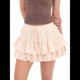 thumbnail image 1 of Shorts Holgados para Mujer, Estilo Bohemio, con Volantes, con Diseño de Mariposas en , Minifaldas de Cintura Alta, Shorts Casuales Beige M, 1 of 8