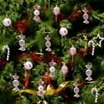thumbnail image 4 of Christmas Candy Ornaments 18 Pcs - Plastic Peppermint Candy Cane Lollipop Hanging Decorations with Rope for Xmas Tree Holiday, 4 of 8
