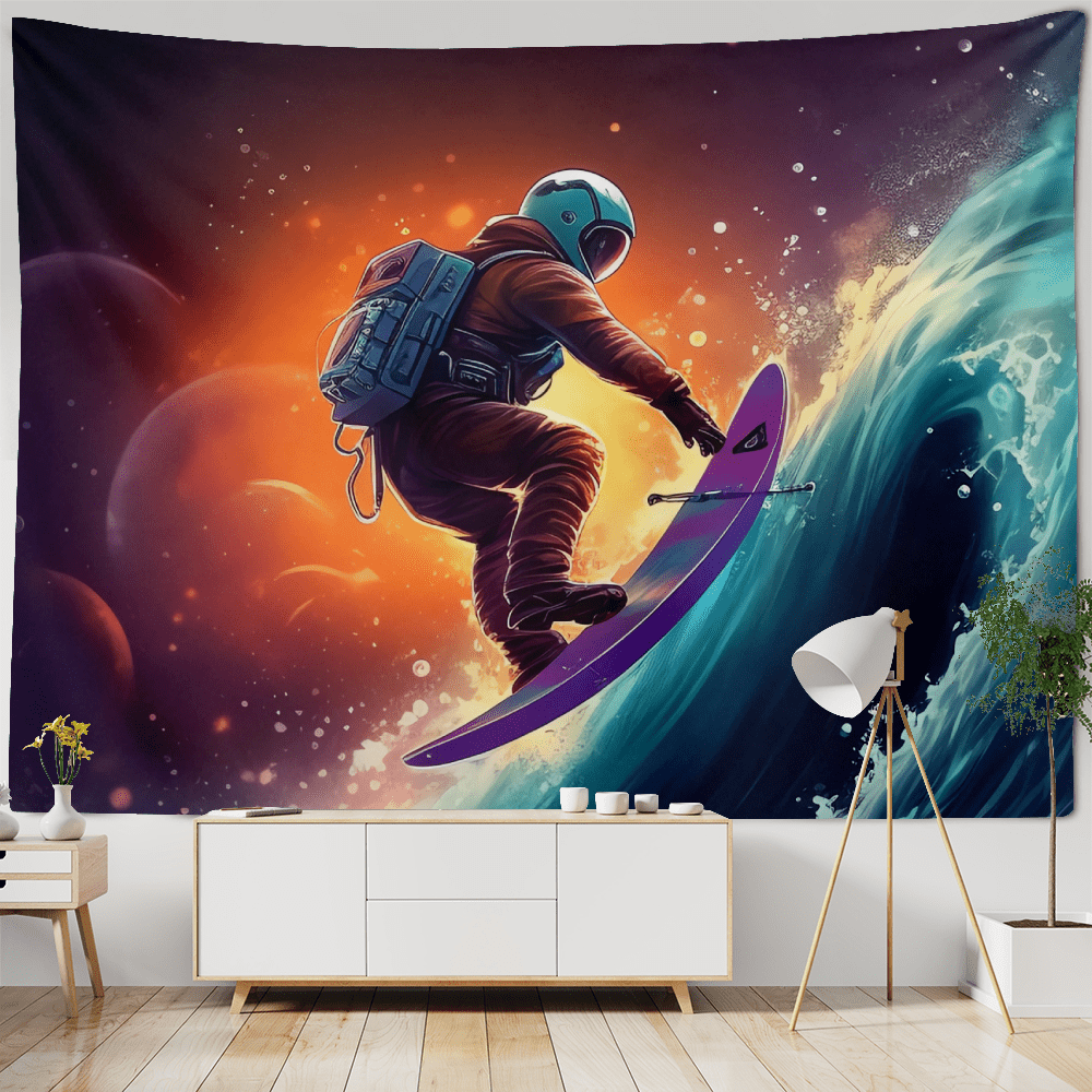 Astronaut Tapestry-space Tapestry Funny Fantasy Space Art Tapestry For ...