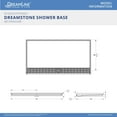 thumbnail image 4 of Dreamline B1DS6234TDF0001 Dreamstone 33" X 62" Shower Base - White, 4 of 4