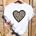 thumbnail image 3 of Camisetas con estampado de corazón y amor de leopardo para mujer, camiseta gráfica a la moda, camiseta bonita de manga corta de los años 90 para primavera y verano, camiseta para mujer, 3 of 5