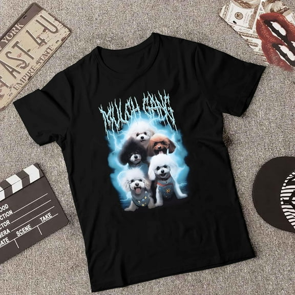 Mulch Gang Cute Dogs Funny Viral TikTok Trend Graphic T-Shirt unisex up to 5XL