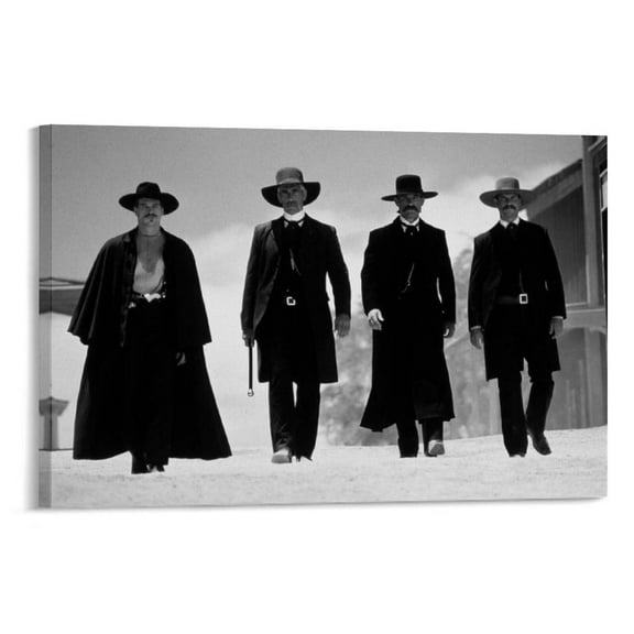 Tombstone Famous Western Movie Cover Poster   Gift Wall Decor Painting Poster Canvas Art Poster