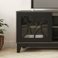 thumbnail image 5 of Nexera Venus TV Stand with 2 doors for TVs up to 80 in., Bark Gray and Black, 5 of 10