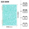 thumbnail image 3 of Haosy Turquoise Bubbles Notebooks 2 Pcs 1-subject Journal 60 Sheets A5 College Ruled Paper Detachable Ring 8.3"x5.7", 3 of 8
