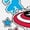 WHITE, variant on Marvel Captain America - Comic Book Stickers - Juniors Cropped Graphic T-Shirt