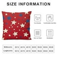 thumbnail image 5 of Shiartex  4th of July Patriotic Throw Pillow Cover,  Independence Memorial Day America Stars Cushion Case for Sofa Couch, 5 of 5