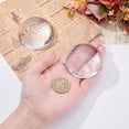 thumbnail image 3 of 2pcs Glass Paperweight Magnifier Half Dome Magnifying 2.36inch Crystal Dome Magnifier Clear Optical Half Ball Lens for Blueprints Maps Newspapers Office Desk Home Gift, 3 of 5