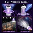 thumbnail image 5 of Upgraded Fly Traps,3 in 1 Bug Zapper Outdoor & Indoor, Electric Mosquito Killer Lamp with 2000V Grid & On/Off Switch, Mosquito Traps for Kitchen, Patio, Backyard, and More (White), 5 of 8