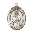 thumbnail image 2 of .925 Sterling Silver Our Lady of Hope Medal Pendant on 24 Inch Endless Rhodium Plated Heavy Curb Brass Chain ,Catholic Religious Necklace -Made in USA- Deluxe Velvet Gift Box, 2 of 6