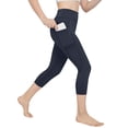 thumbnail image 5 of Xdegoge Capri Leggings for Girls with Pockets Buttery Soft High Waisted Pull on Yoga Leggings Skinny Fit Workout Leggings Gym Running Lounge Travel Wear, 5 of 8