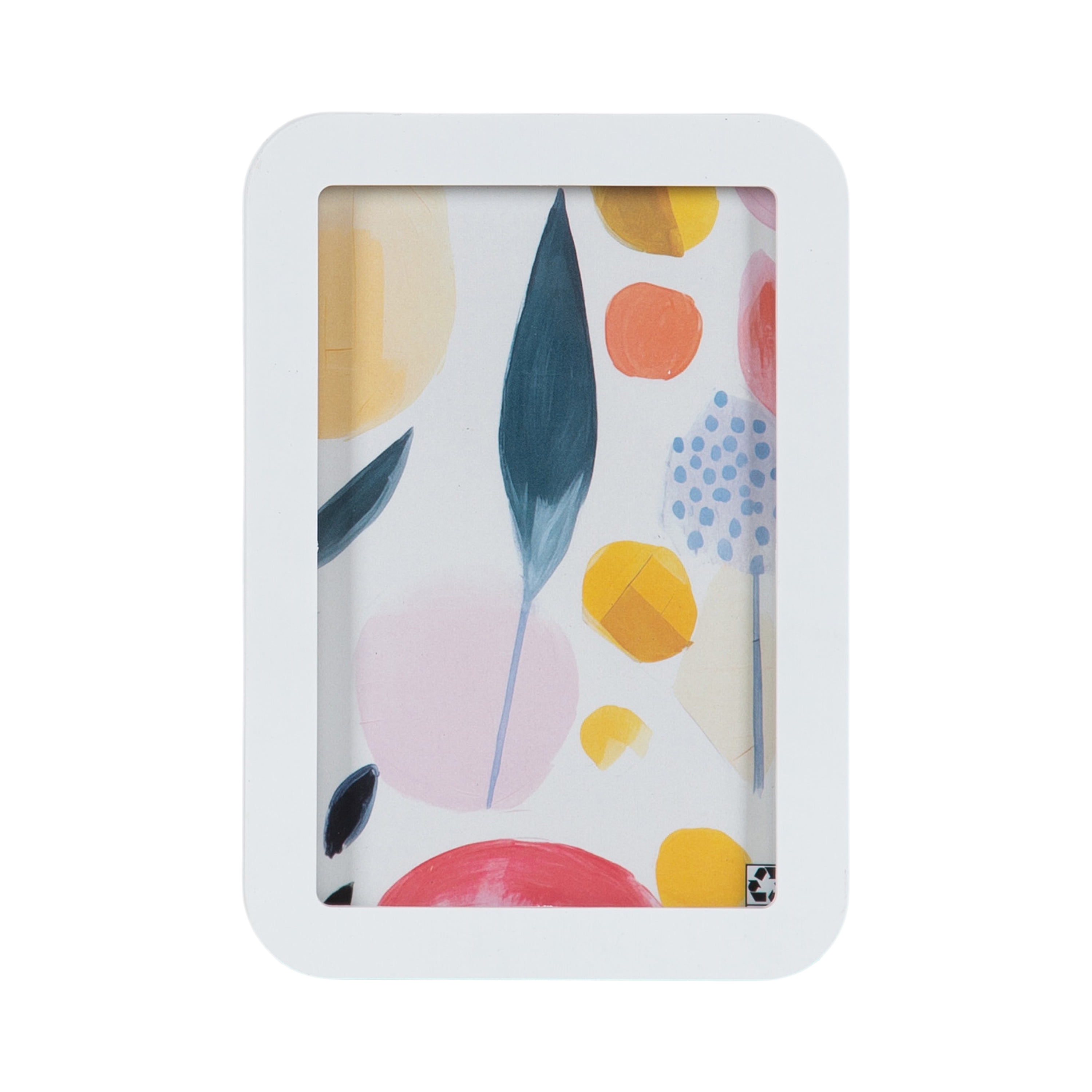 (3 pack) DesignOvation 4x6 Rounded Basic White Decorative Tabletop Picture Frame