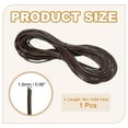thumbnail image 2 of Uxcell Round Braided Leather Cord, 1.5mm Round Braided Leather Cord Rope for Crafts Jewelry Making, Dark Brown(10 Yards), 2 of 7