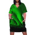 thumbnail image 1 of Vestido colgante Aurora Boreal con bolsillo para mujer, vestido de noche elegante para boda., 1 of 6