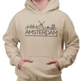thumbnail image 2 of Skyline Amsterdam Hoodie Sweatshirt Unisex 3X-Large Sand, 2 of 5