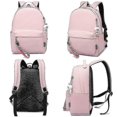 thumbnail image 4 of Demon Slayer Print Backpack Usb Headset Youth Student Schoolbag Creative Travel Backpack-13, 4 of 4