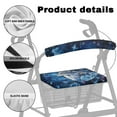 thumbnail image 5 of Jiueut Butterfly Wolf Medical Products Rollator Walker Seat & Back Cover for Men 2 Piece Seat and Back Rest Cover for Rollator Walker for Seniors Assistive Vehicle Cover, 5 of 7