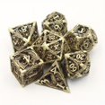 thumbnail image 1 of Hollow Polyhedron Dragon Metal Dice Suitable For Dungeons And Dragon RPG MTG Tabletop Games D&D Trailblazer Shadow And Math Teaching Suit 7-piece Set, 1 of 5