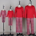 thumbnail image 3 of Ropa navideña para el hogar, conjunto de pijamas de manga larga a cuadros para padres e hijos, ropa a juego para niños y adultos, 3 of 4