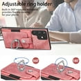 thumbnail image 3 of Jiahe Cover for Samsung Galaxy S22, Wallet Case with Built-in 360°Rotation Ring Stand,Anti-Drop Shockproof Credit Card Slots Lens Protector Cover,Support Magnetic Car Mount,, pink, 3 of 8