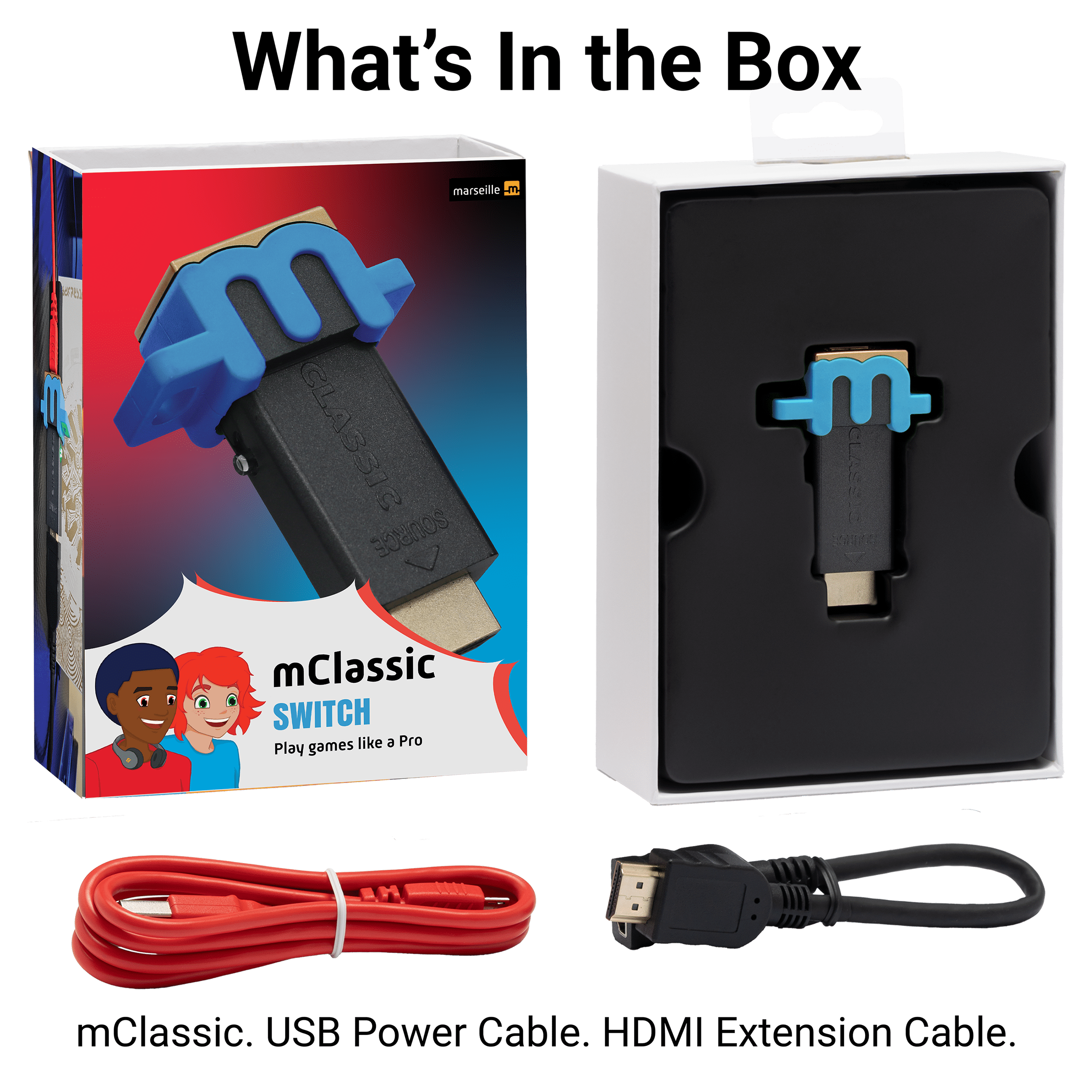 Marseille mClassic Video Game Accessories, Retail Packaging