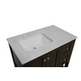 thumbnail image 5 of Lakeshore 36" Bathroom Vanity with Chocolate Cabinet and Engineered Carrara Top, 5 of 5