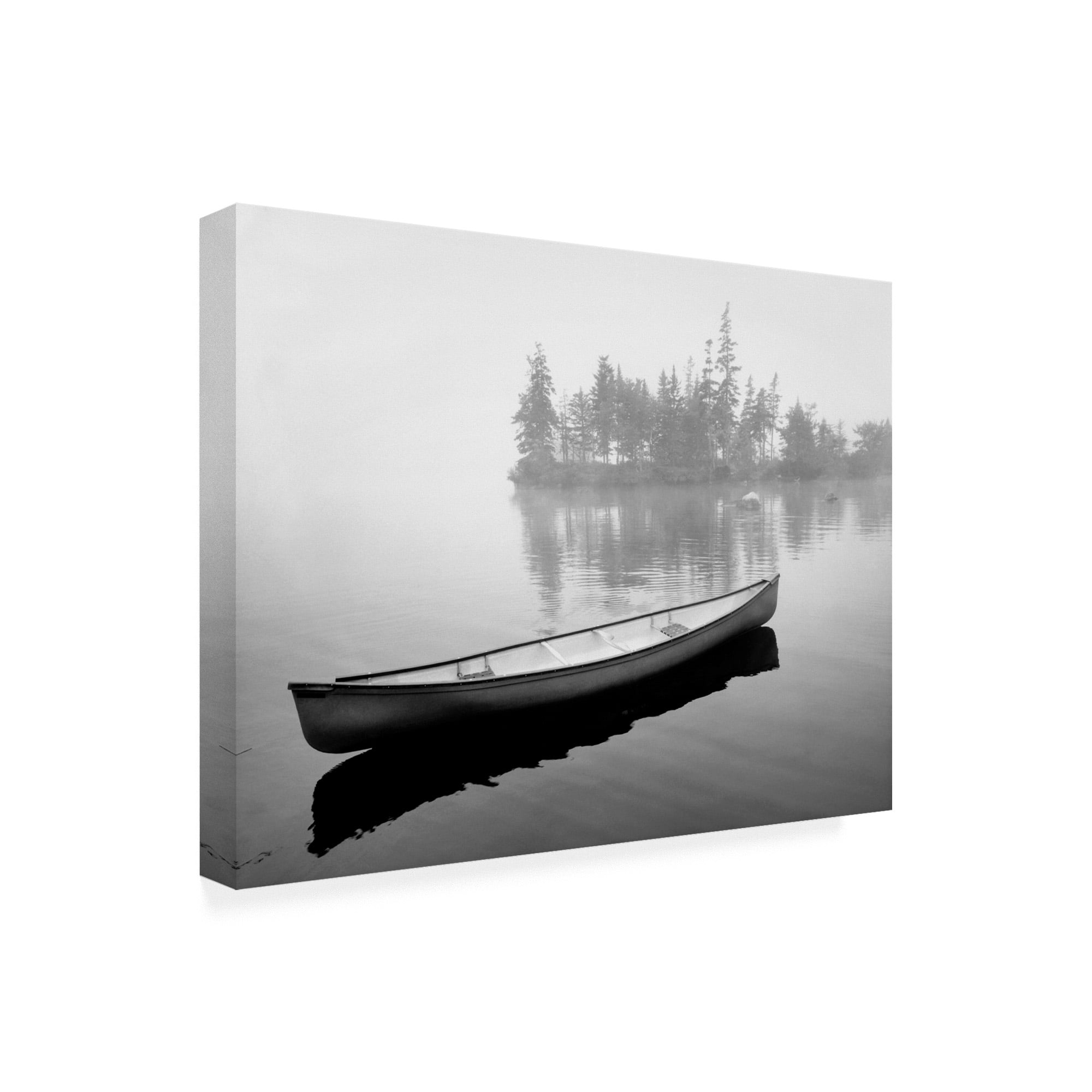 Trademark Fine Art 'Lone Canoe Liverpool Nova Scotia Canada 2' Canvas Art by Monte Nagler
