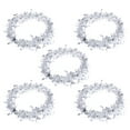thumbnail image 1 of 5pcs decoración de ratán de navidad guirnalda decorativa de estrellas para el hogar del árbol de navidad (plata), 1 of 6