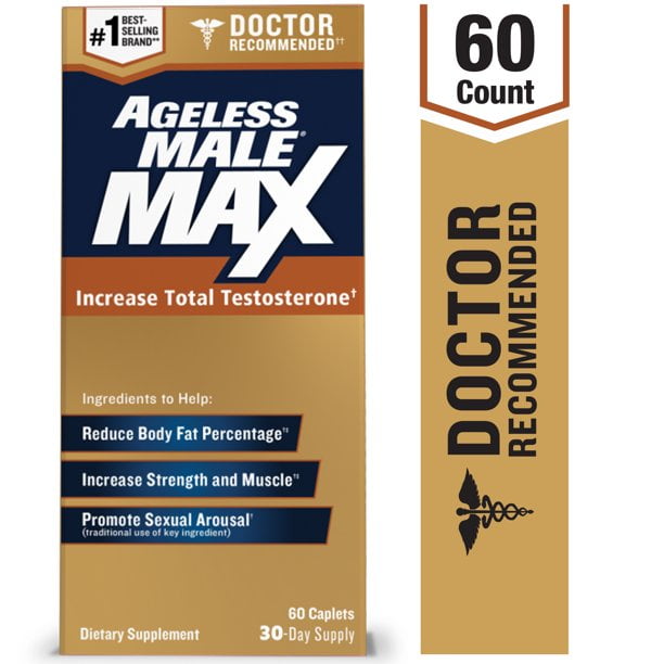 Ageless Male Max Total Testosterone and Nitric Oxide Booster, 60 ct *EN