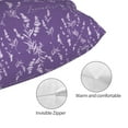thumbnail image 5 of Cauagu Lavender Flowers Print Pillow Covers with Envelope Closure,1PC Pillow Cases Decorative Pillow Case for Bed & Couch, Pillows Not Included-14"x20", 5 of 6