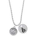 thumbnail image 1 of Delight Jewelry Silvertone Ladybug - Round Seal Silvertone Script Initial Disc - & - Charm Necklace, 20"+3", 1 of 4