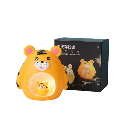 

Fuieoe Piggy Bank Night Light Mascot Doll Bank For Girls Room Decoration