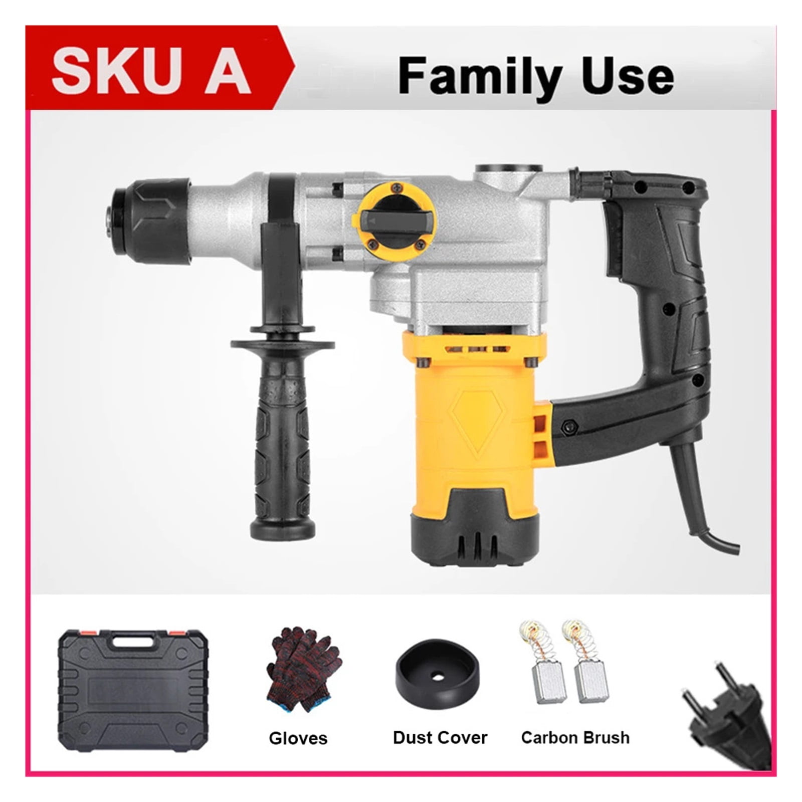 2200W Multifunctional Tool Electric Hammer/Drill/Electric Pick Home Portable Industrial Grade High Power Electric Hammer
