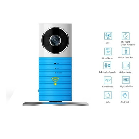 Cleverdog DOG-1W   Monitor Night Vision HD Wifi Security Camera Blue (Best Security Cameras Uk)